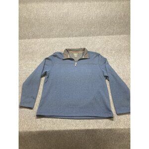 G.H. Bass 1/4 Zip Fleece Pullover Men’s Size XXL Blue Long Sleeve